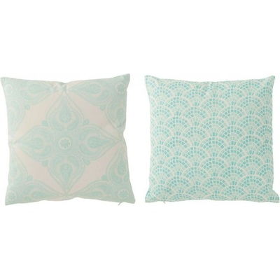 J-Line by Jolipa 2ks mintové bavlněné polštáře Oriental 45x45