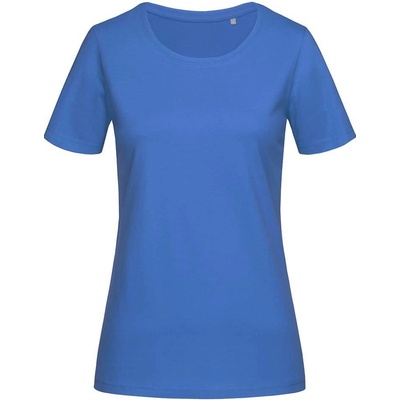 Stedman Dámske tričko Lux Fitted Crew neck royal modrá