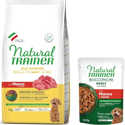 Nova Foods Trainer Natural Small and Toy Adult hovězí a rýže 7 kg