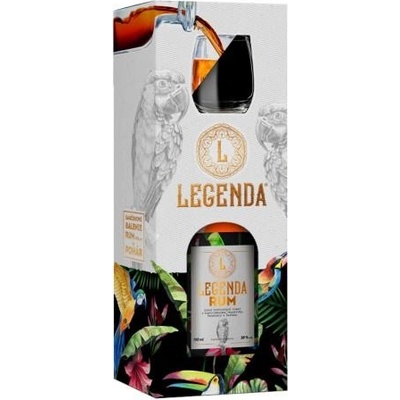 Marsen Legenda Rum 38% 0,7 l (dárčekové balenie 1 pohár)