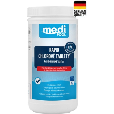 mediPOOL Rapid - chlórové tablety Mini 1 kg