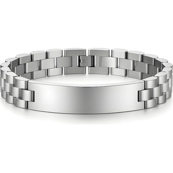 HARAHU Мъжки гривна ax-38438 - Сребърна / 21см / 12мм kp38438 (ax-38438)