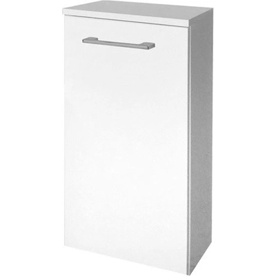 Mereo CN813N Leny, koupelnová skříňka nízká, 330x675x250 mm, závěsná, pravé otevírání, 2 police, bílá lesk, nové