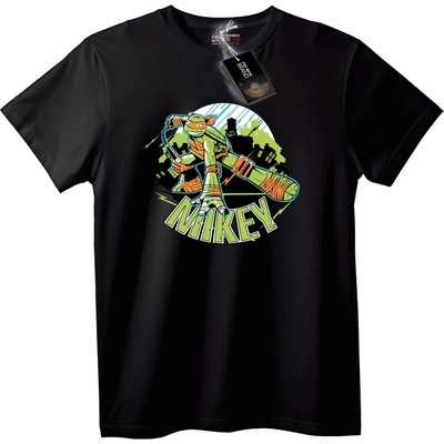 NOONEBRAND Тениска Ninja Turtles Mikey - XS, Black
