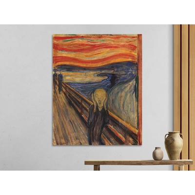 Výkřik - Edvard Munch Varianta: 60x75 cm - na KAPA desce 5 mm (k zavěšení)