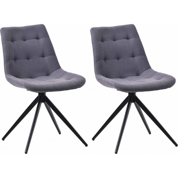 Design-Shop Merna látka tmavě šedá 2 ks