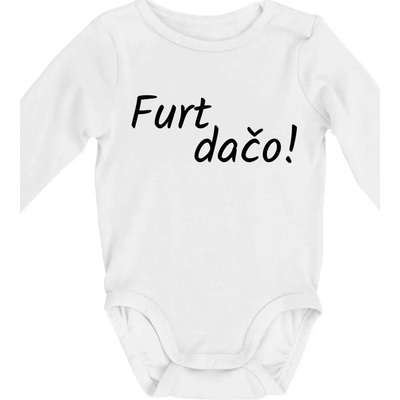 Furt dačo Body dojčenské s dlhým rukávom Dlhý rukáv biele