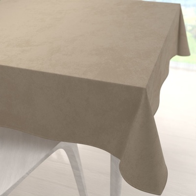 Biante Sametový čtvercový ubrus Velvet Premium SVP-030 Šedobéžový 100x100 cm