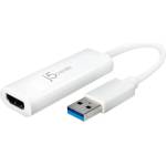 j5create Адаптер j5create JUA254, USB-A към HDMI, Бял (J5-JUA254)