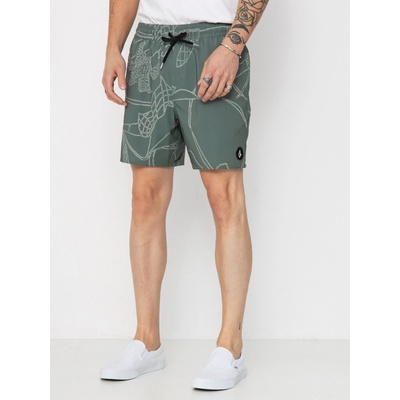 Volcom Lido Print Trunk 16 light olive