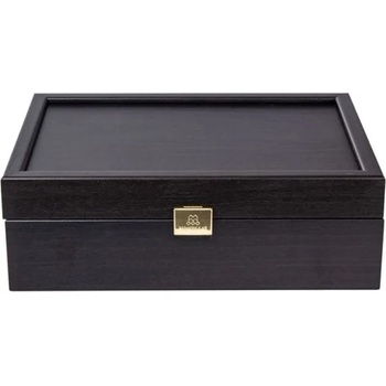 Manopoulos Кутия за фигури Manopoulos - дървена, черна, 23.6 x 16.4 cm