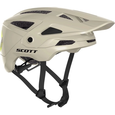 SCOTT Каска за планинско колоездене Scott Stego Plus Helmet Mips Bike helmet - Beige / Radium Yellow - размер S 51-55 cm (851-1379-0511)