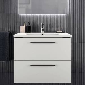 Ideal Standard i. life B стенен шкаф за монтаж на стена, матово бяло, 2 чекмеджета, 80 см (T5272DU)