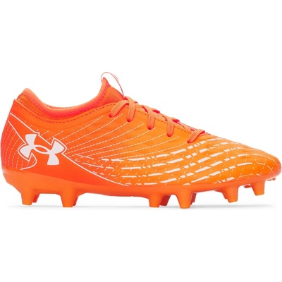 Under Armour Юношески футболни бутонки Under Armour Magnetico Club Juniors Firm Ground Football Boots - Orange/White