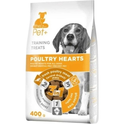 thePet+ Dog Poultry Hearts Training Treats 400 g
