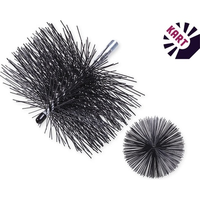Kart Rourový kartáč umělé vlákno PBT 160 mm