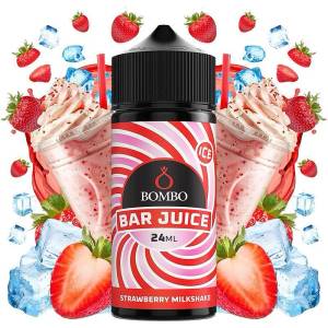 Bombo Bar Juice Strawberry Milkshake Ice 24ml/120ml - boombvaping - 35,19 лв