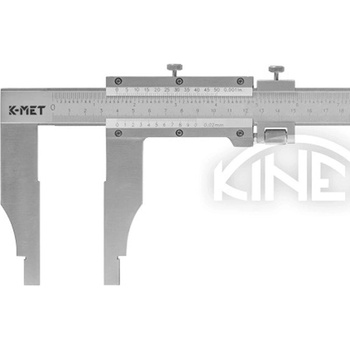 K-MET Шублер със заключващ винт и фино регулиране k-met 6015-08-200 - 2000 мм, 125 мм, 0, 05 мм (6015-08-200)