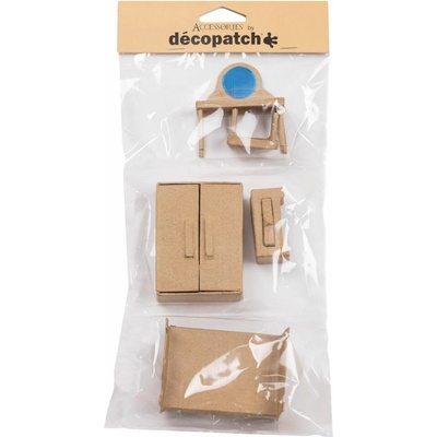 Décopatch Ložnice z kartonu 6 ks