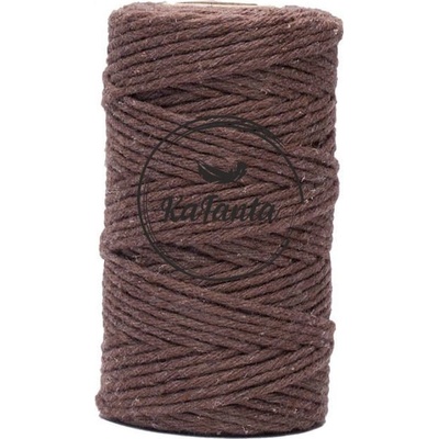 Macrame priadza KaFanta 2mm/60m - hnedá