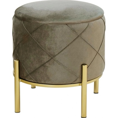Ak furniture Taburet LIA béžový