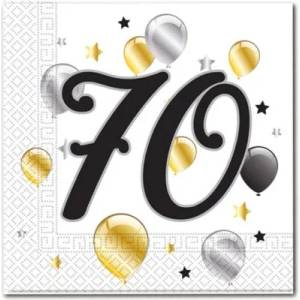 Procos Салфетки с число 70 (20 бр)