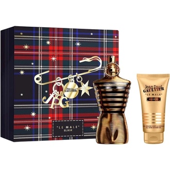 Jean Paul Gaultier Le Male Elixir Подаръчен комплект, parfum 125 ml + sprchový gél 75 ml, мъже