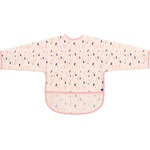 KikkaBoo Непромокаем лигавник с ръкави и джоб KikkaBoo - Arty, Pink Pattern (31303030058) - baby
