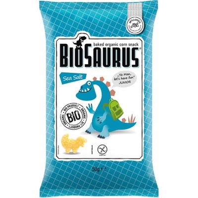 Biosaurus Junior s morskou soľou kukuričné chrumky 50 g