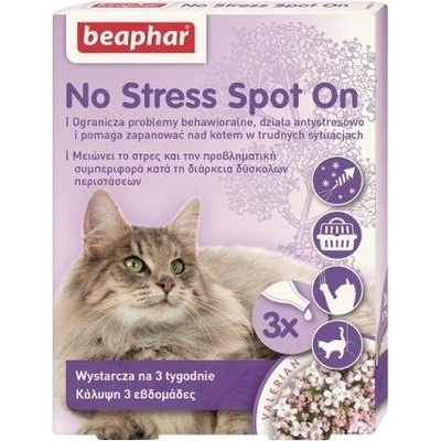 Beaphar No Stress Spot-On pro kočky 3 pipety 0,4 ml