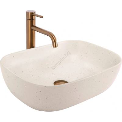 Rea REA-U4000 - Мивка за плот BELINDA 33x46, 5 см керамика/имитация на камък (RE0296)