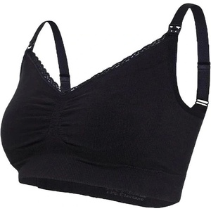 Carriwell Безшевен сутиен за кърмене Carriwell - Organic Maternity, размер S, черен (CW3210)