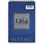 Fedrigoni 1264 200g A5 20 листа със спирала, черен блок за рисуване 19100651 (19100651)