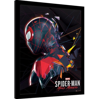 Rámovaný Obraz - Spider-Man Miles Morales - System Shock, 34.3 × 44.5 cm