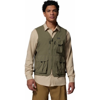 Columbia Silver Ridge Utility Vest Pánska Vesta Farba: Stone Green II