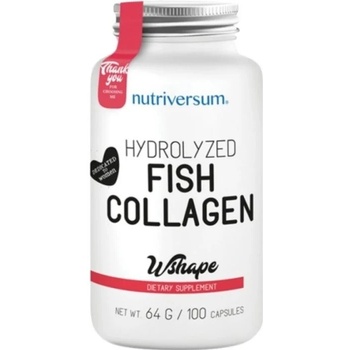 Nutriversum WShape Hydrolyzed Fish Collagen, 100 капсули, Nutriversum