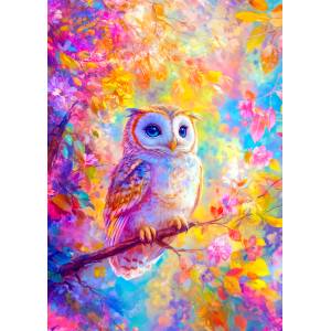 Enjoy - Puzzle Pastel Owl - 1 000 piese