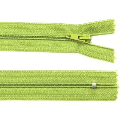 Spirálový zip no.3 nerozepínací 60cm - více barev color: 633 hrášková zelená