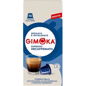 Gimoka Кафе капсули Gimoka Soave Decaffeinato за Nespresso Original, 10 бр. , без кофеин