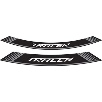 PUIG linka na ráfik TRACER 9293P strieborná linky na ráfik - sada 8ks