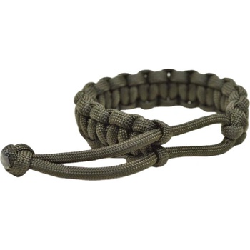 WARAGOD Гривна от паракорд с регулируема закопчалка Ilmë, зелена (WAR0073024)