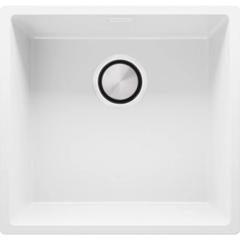 Image 1 of Твоят Стил Бяла кухненска гранитна мивка Лондон 50 Слим 460 x 470 мм