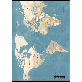 STREET Тетрадка с телчета А5, 80листа , широки редове, Smart (30856-А-SMART)