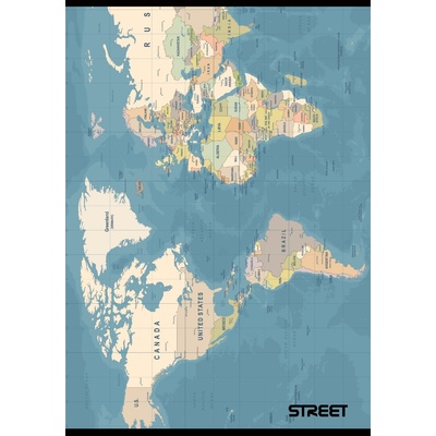 STREET Тетрадка с телчета А5, 80листа , широки редове, Smart (30856-А-SMART)