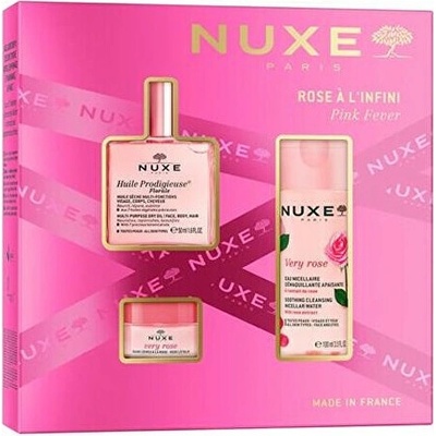 Nuxe Huile Prodigieuse Nuxe Huile Prodigieuse Florale multifunkčný suchý olej na tvár, telo a vlasy 50 ml + Nuxe Very Rose upokojujúca micerálna voda na tvár a oči 100 ml + Nuxe Very Rose hydratačný b