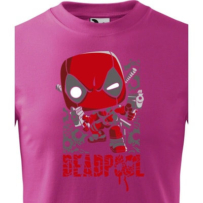 Dětské tričko Deadpool 3 Purpurová Canvas Dětské tričko Bezvatriko.cz 1388