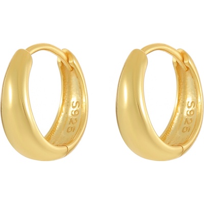 Olivie stříbrné náušnice GOLD 9029