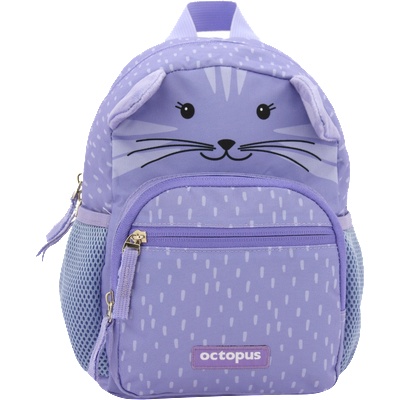 OCTOPUS Детска раница Octopus, 18x11x26 cm, Purple Kitty (35219-А-PURPLE KIT)