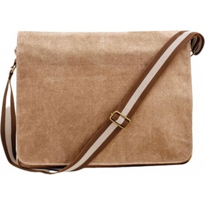 Quadra plátěná vintage taška přes rameno QD610 Sahara 40 x 30 x 12 cm