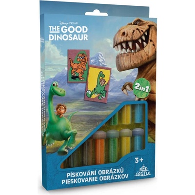 Red Castle Pískování obrázků 2 v 1 Hodný dinosaurus